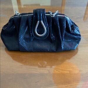 Nine West Black Textured Clutch